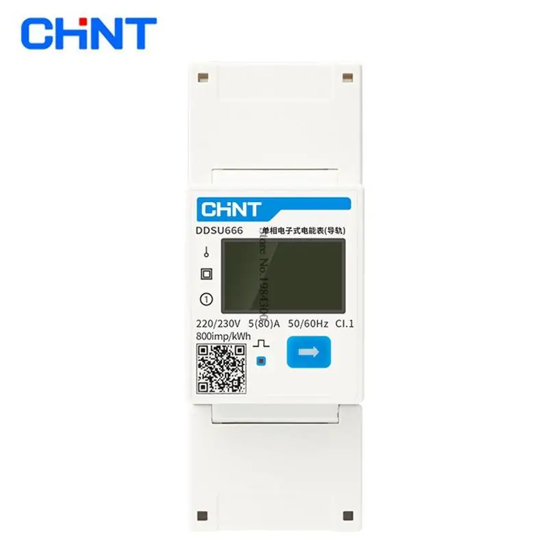 CHINT DDSU666 220V Multifunction Power Meter Programable V,A,W,KWH,VAR, MODBUS RS485 Electric Energy Meter Solar PV inverter