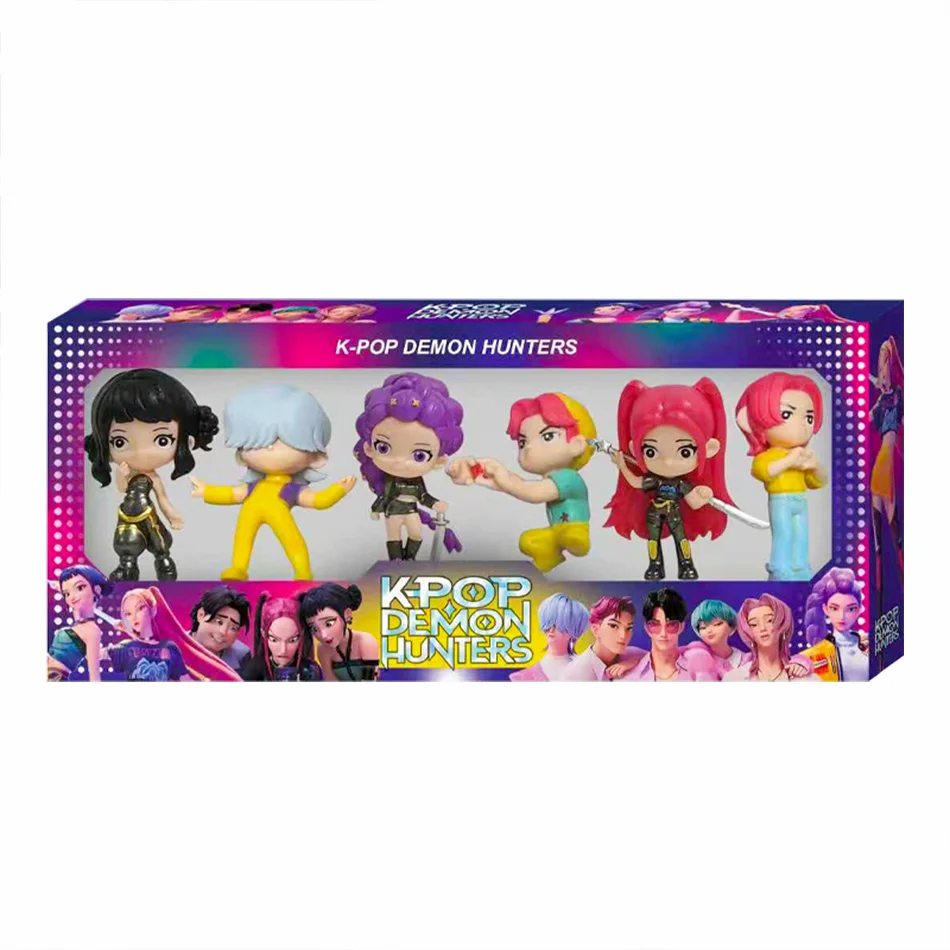 ฟิกเกอร์อนิเมะ Kpop Demon Hunters รูมิ โซอี มิรา ตัวละครอนิเมะทำจากโพลีไวนิลคลอไรด์ ของสะสมตั้งโต๊ะ ของขวัญสำหรับเด็ก