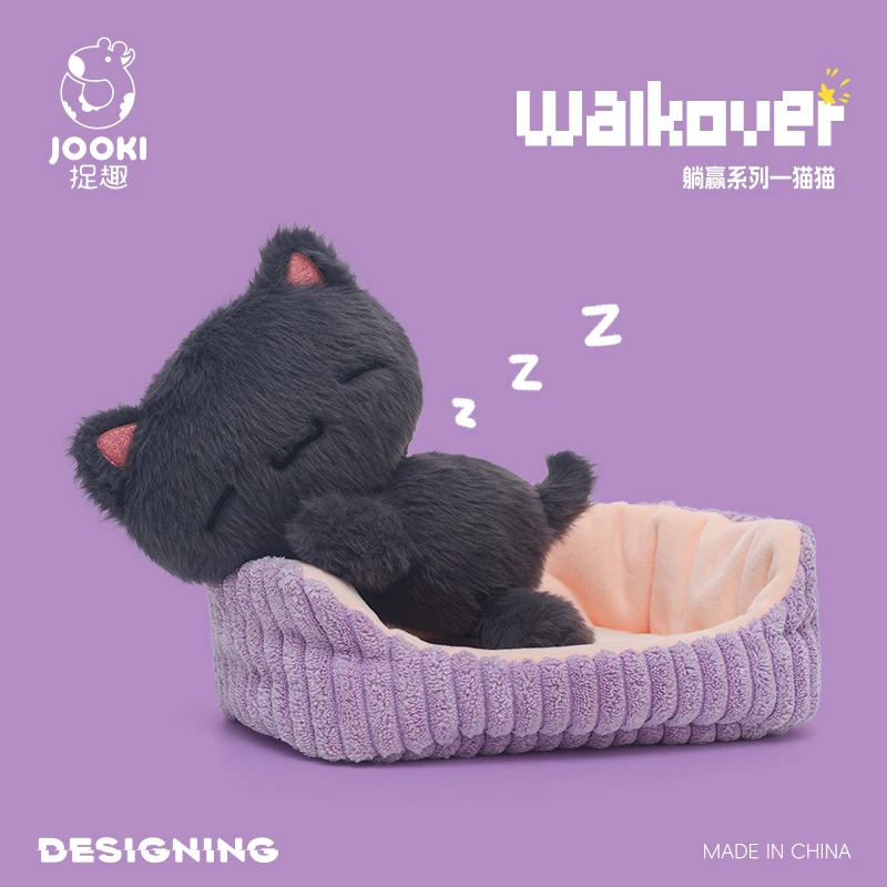 Kawaii  18cm Lying Posture Series Gray Cat Fox Capybara Dog Animals Soft Animal Den Combination Funny Home Decor Birthday Gifts