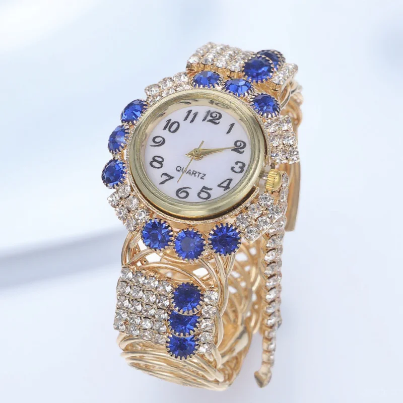 

1pc Women'S Quartz Elegant Lady Watch Jewelry Bracelet Wristwatch Gold Tone Fashion Timepiece For Birthday Christmas Gift
