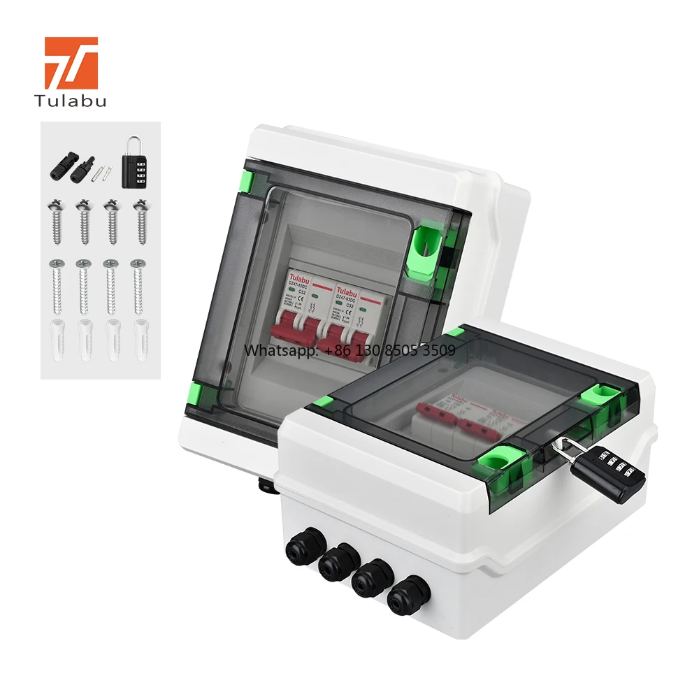 

PV 1/1 IP65 1 in 1OUT 1/2/3/4 Strings Array 16A 500V 1000v DC Solar PV Combiner Box for Solar System