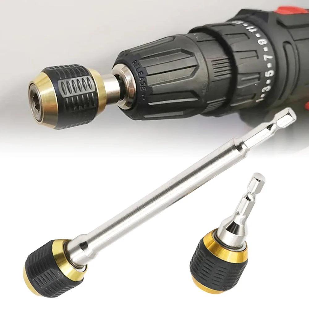 

60mm 1/4" Screw Drilling Magnetic Drill Bit Quick Change Lock Magnetic Drill Bit Extender Holder With Hexagonal Shank