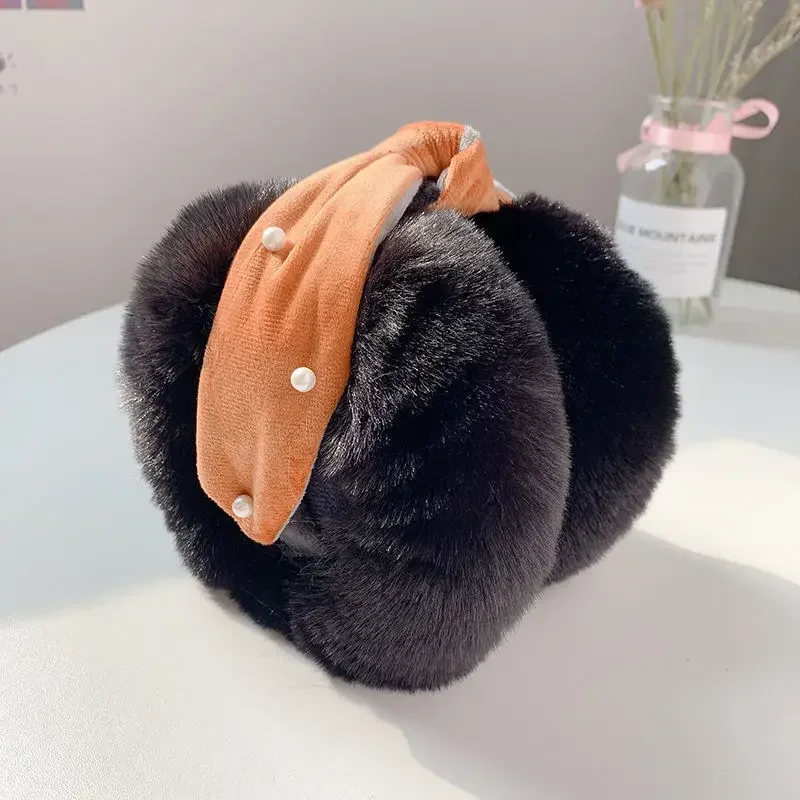 Baby Child Ear Muffs For Boy and Girls Winter Warmers Lovely Bowknot Warm Plush Earmuffs