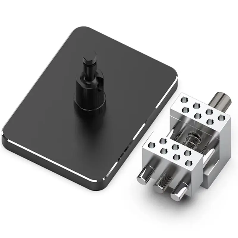 

SEWS-Clamping Tool For Model Making Parts 2 In 1 Detachable Split Vise Hobby DIY Tools Etched Sheet Bending Mini Rotating Vise