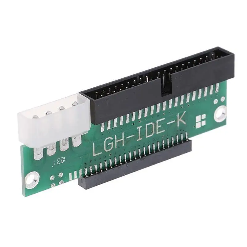 652F 2.5 to 3.5 Inch IDE Adapter,44 pin to 40 Pin HDD Laptop Hard Drive Female to Male Adapter Converter