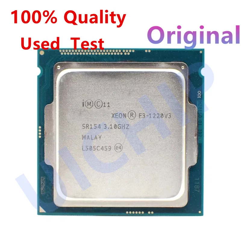 100% Original Xeon E3-1220 v3 E3 1220 v3 3.1 GHz Quad-Core Quad-Thread CPU Processor 80W LGA 1150