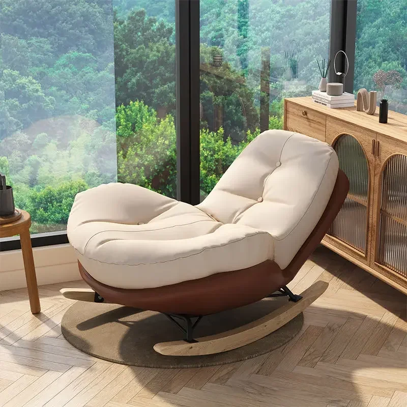 New Rocking Chair Living Room Home Furniture Lazy Sofa Light Luxury Leisure Single Sofa Chair Living Room Furniture Стул