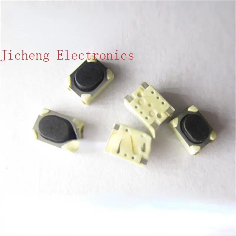 10PCS Double Play 3*4*2.5 Small Turtle Micro Button Touch Switch Surface Patch 4 Feet.