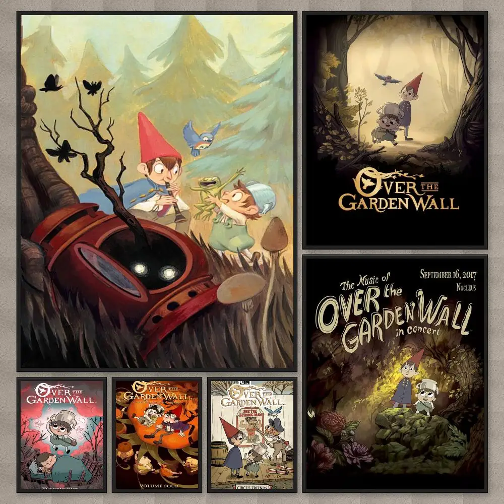Animation O-Over the Garden Wall Poster Modern  Wall Art Aesthetic Minimalist Bedroom Decor Cafe Home Gift PP