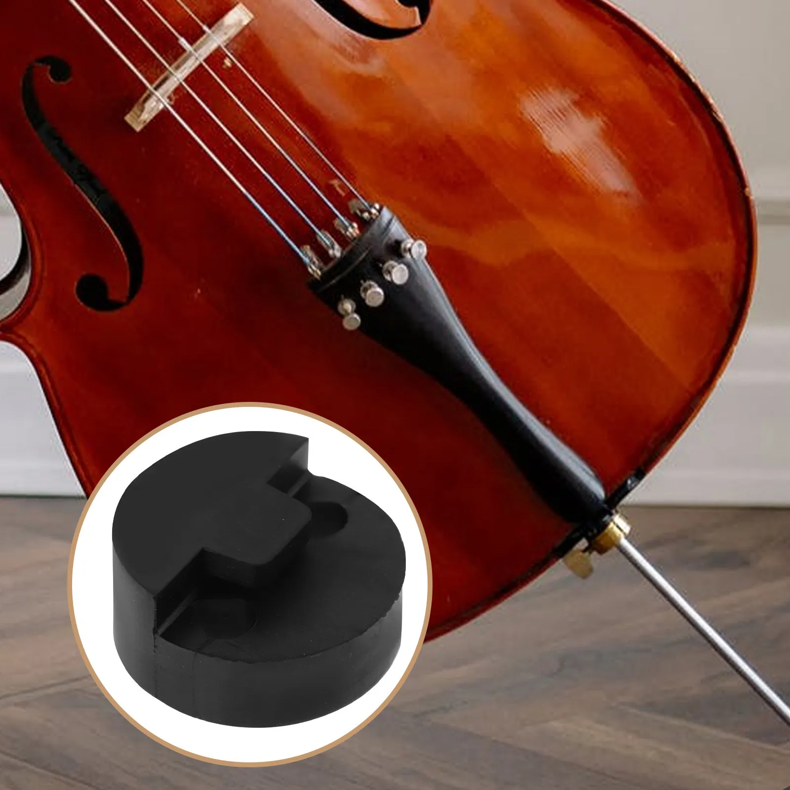 4Pcs Round Rubber Violin Mute Silent Practice Aid Noise Reducer Compact Muting Device for Violin Students Teachers Orchestra