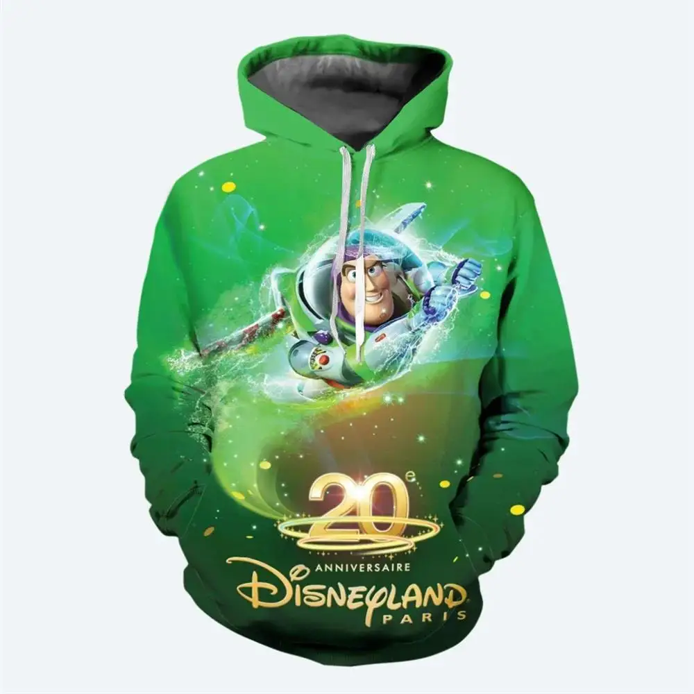 ديزني الطنانة الخفيفة الفتيان والفتيات هوديس ديزني البلوز 3D المطبوعة الكرتون هوديس الرجال النساء هوديس ملابس الخريف #5