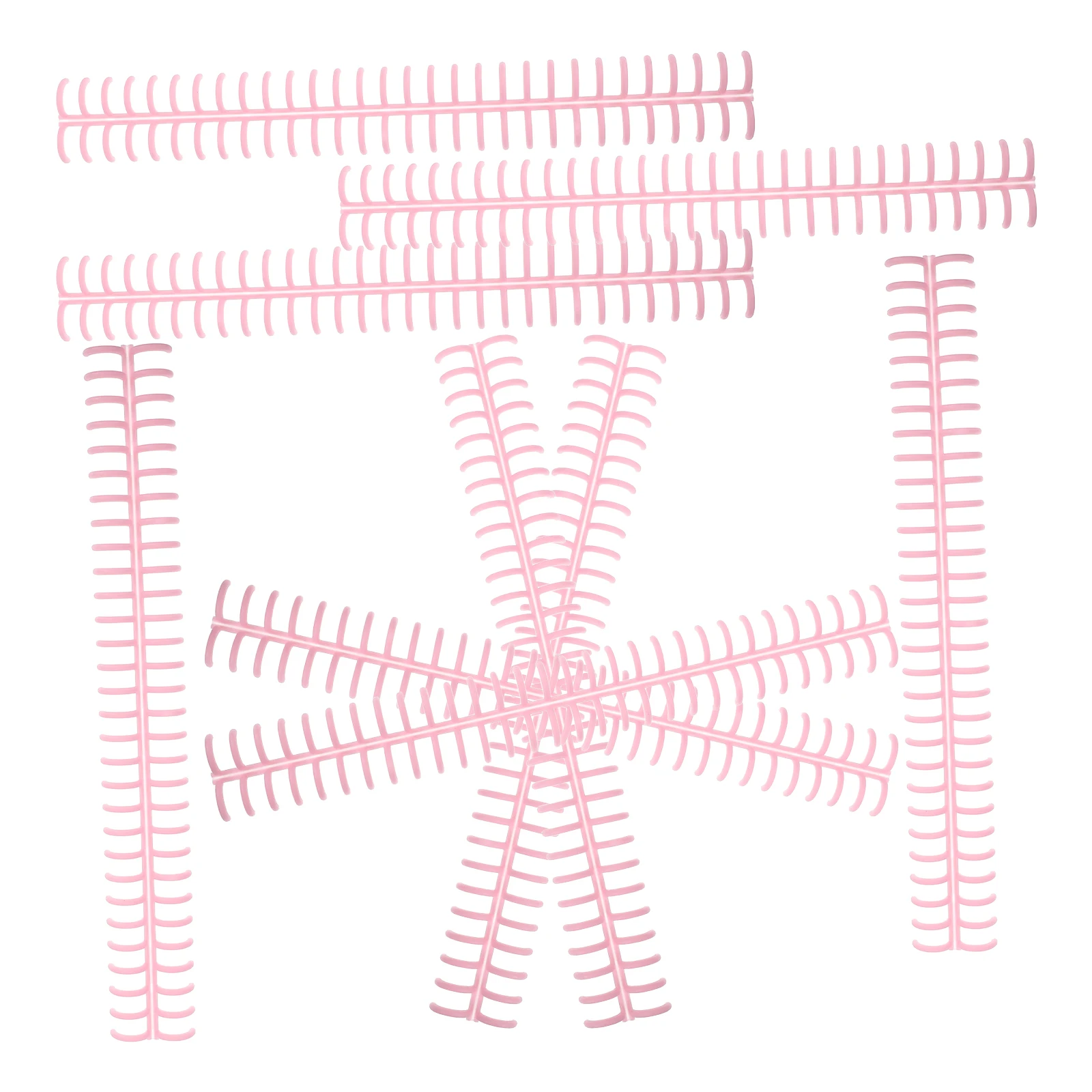 10 pçs anel de ligação discos de folhas soltas clique espinhos pentes bobinas de fichário anéis de livro acessórios de plástico