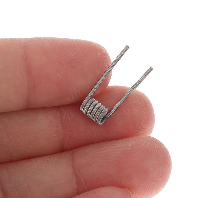 10 шт. XFKM сверхтонкая сплавленная катушка Клэптона A1 SS316 Ni80 Alien для MTL RDA RTA RBA бак с высокой устойчивостью