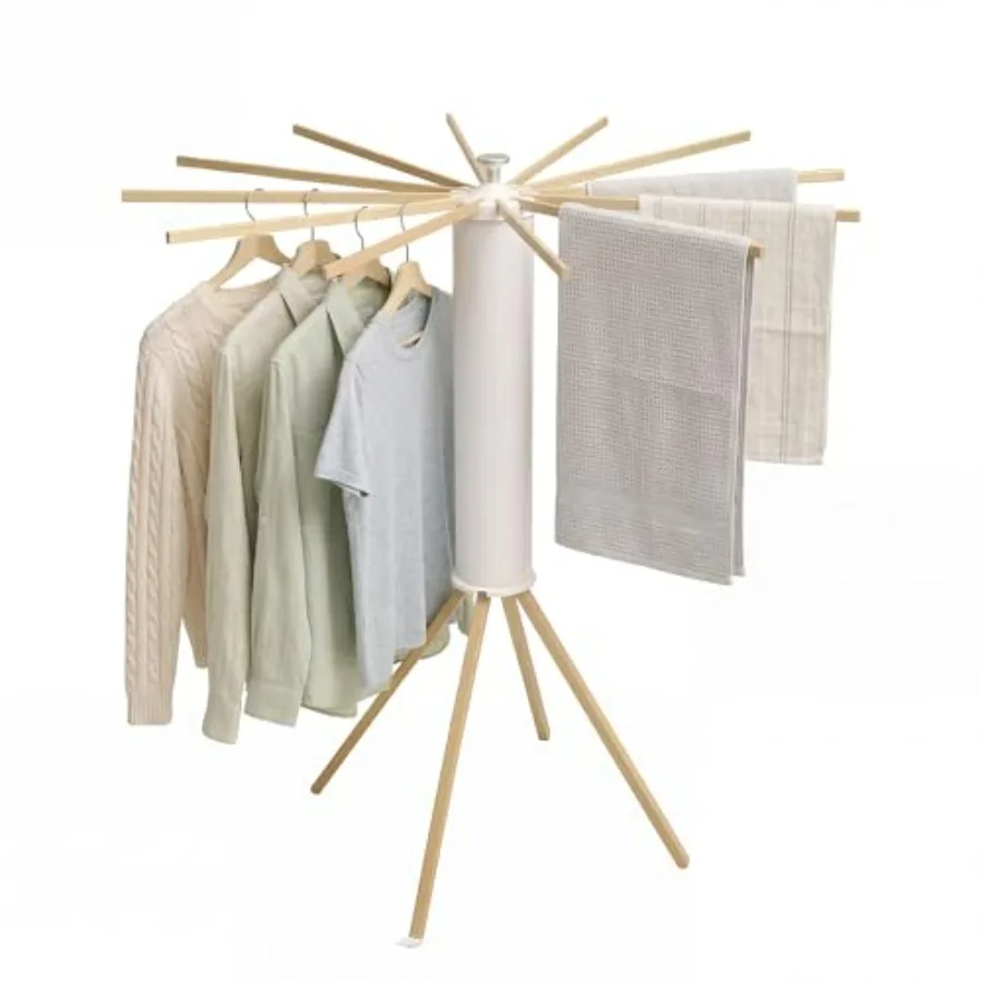 

Clothes Drying Rack Foldable, Indoor Drying Rack Clothing with 4 Supporting Feet, Laundry Drying Rack/tendedero de ropa para ap