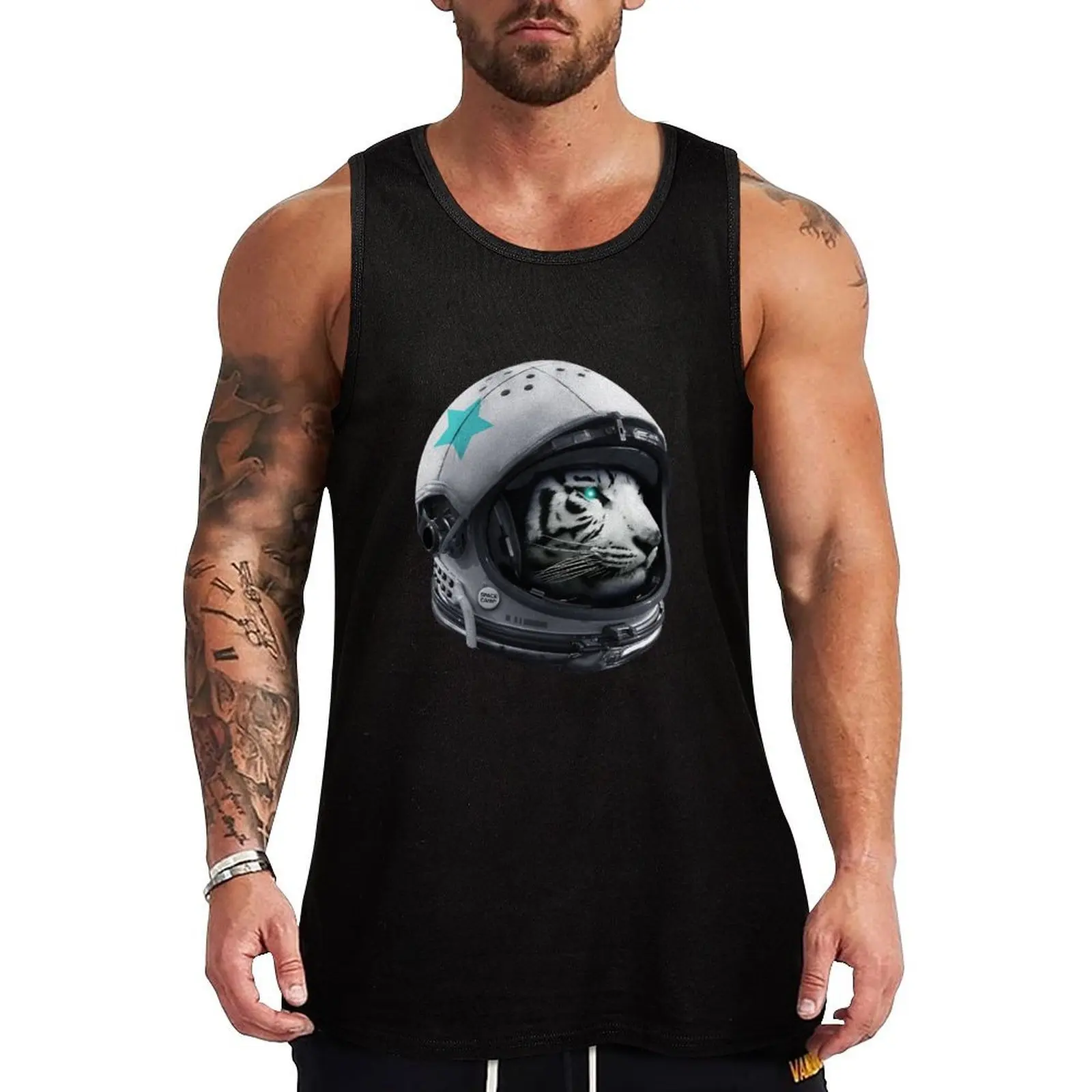 Astro Tiger Tank Top Soft Cotton Tank Top Regular Fit Basic Undershirt