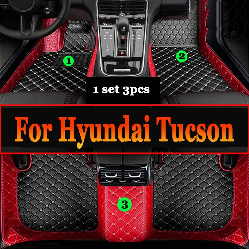 Car floor mats for Beijing-Hyundai Tucson 2021 2022 Custom auto foot Pads automobile carpet cover