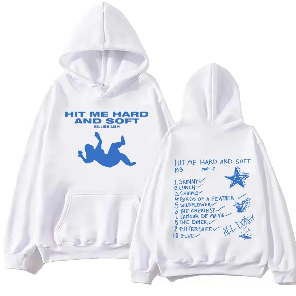 Hit Me Hard and Soft 2024 Tour Hoodie Harajuku Hip Hop Pullover Tops Sweatshirt Fans Gift