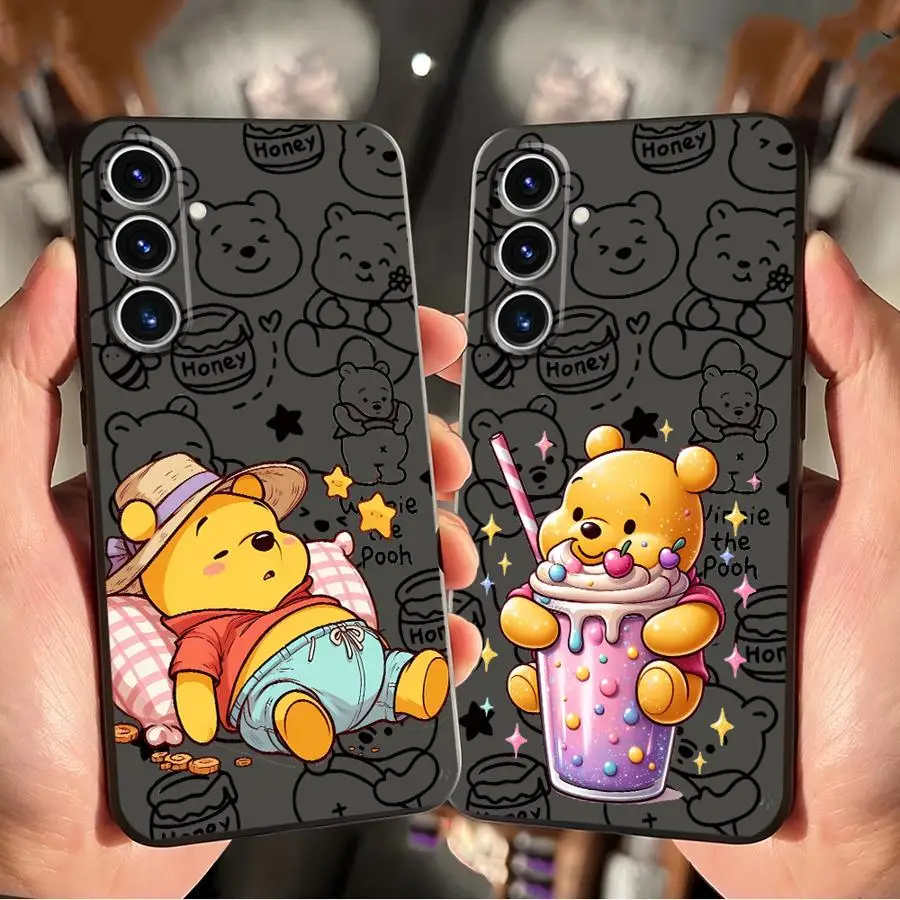

Мягкий чехол для телефона Disney Cute Winnie The Pooh для Samsung Galaxy S22 S23 FE S25+ S9 S24 Plus S24+ S21 S25 Ultra S20