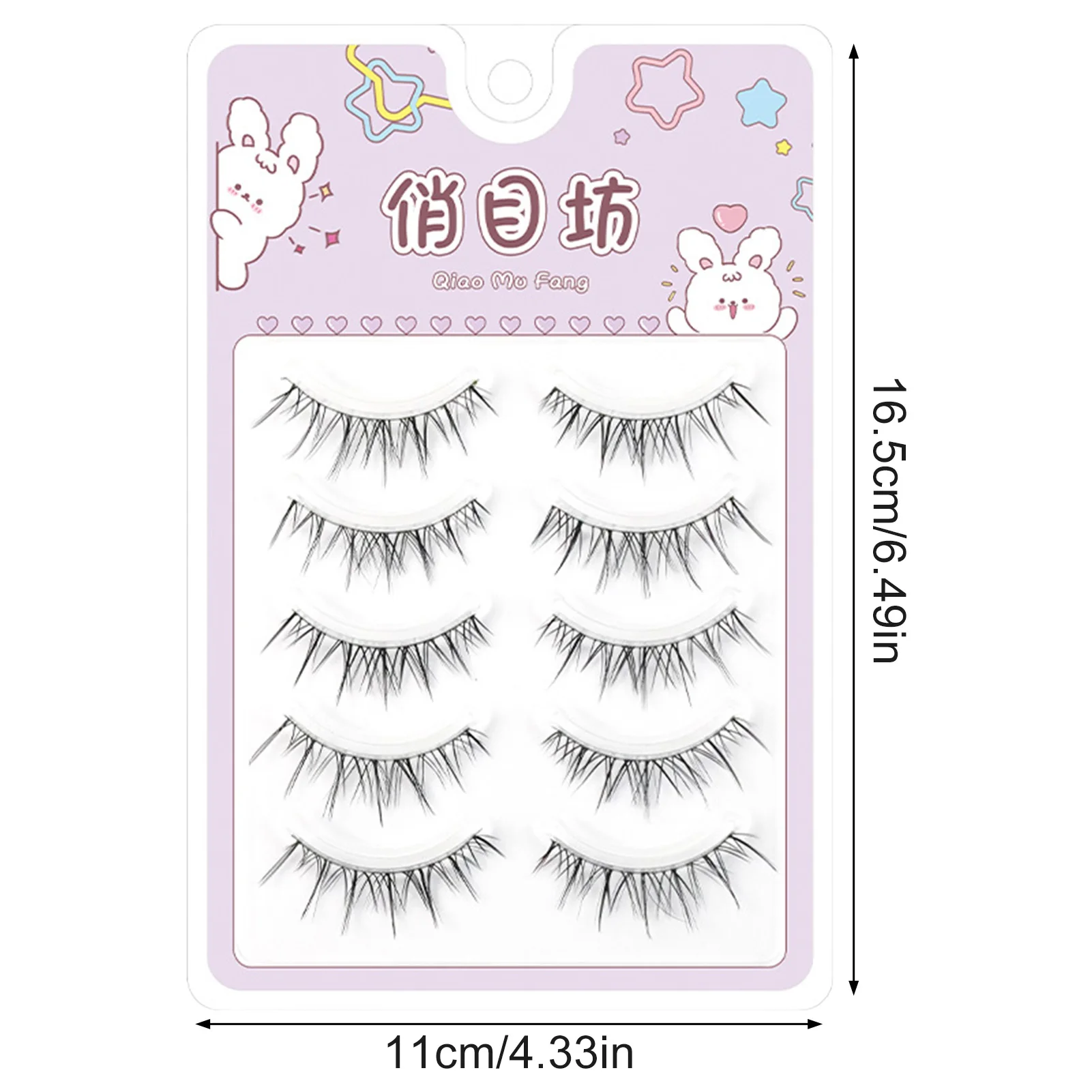 Sztuczne rzęsy w stylu diabła, pełne paski, naturalny mieszany wygląd, czarne włókno na sztyfcie, rzęsy do codziennego makijażu, dramatyczne akcesoria do makijażu.