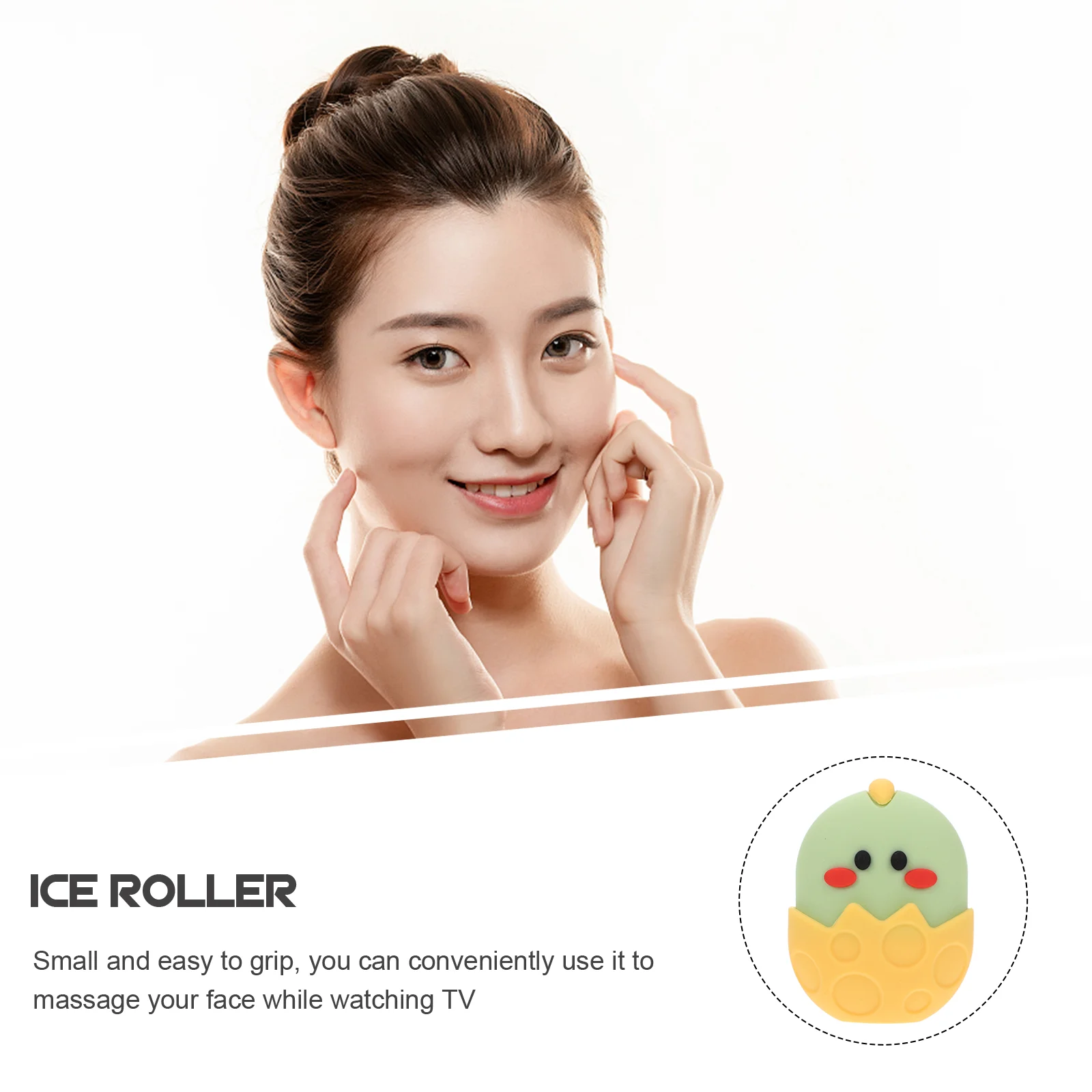 Rouleau à glace en silicone pour le visage, outil de soin du visage, porte-cube, globes refroidissants