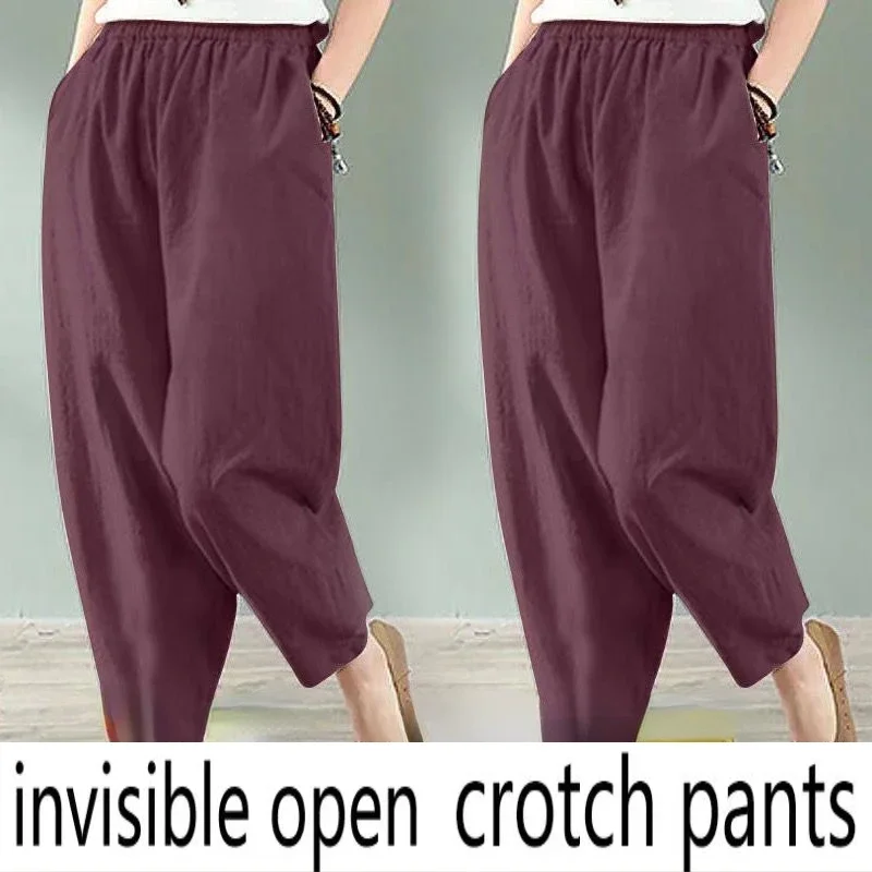 lnvisible open crotch pants give you an unpreced ented sexy experience baggy pants  pants  korean style streetwear women