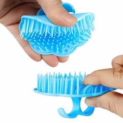 3Pcs Massage Comb Round  Plastic Bathing Hair Scalp Comb Skin Shampoo Brush