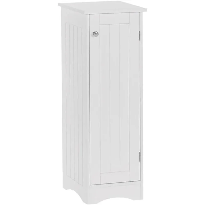 

Ashland Slim Linen Cabinet - White - Narrow Storage Cabinet for Bathroom Slim Storage with 2 Adjustable Shelves - Storage