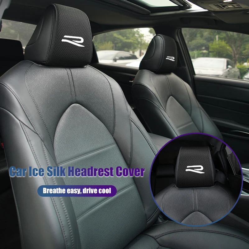 Fundas para asientos de coche, funda de seda fría de verano para reposacabezas de coche, para Volkswagen VW Scirocco Jetta Beetle Polo Tiguan Sharan Touran, funda para llaves