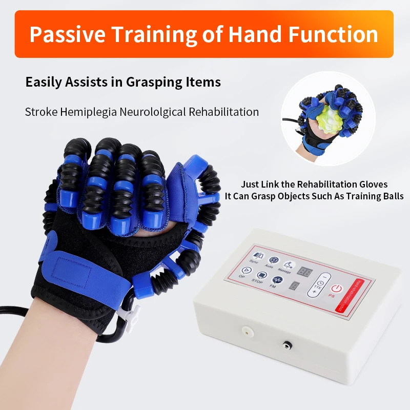 

Protable Hand Rehabilitation Robot Gloves Stroke Hemiplegia Cerebral Infarction Training Finger Exerciser Hand Function Recovery