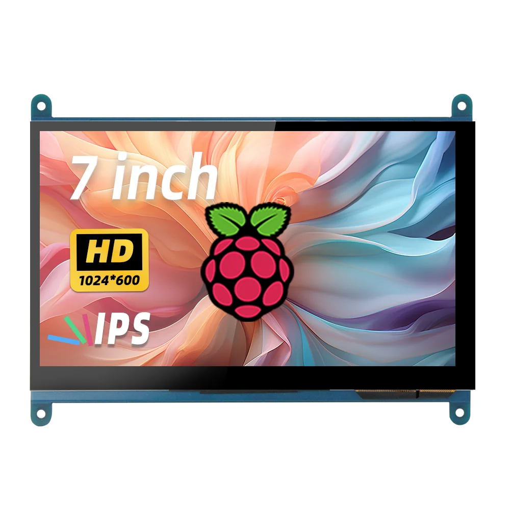 Raspberry Pi 7 Inch Screen IPS LCD HDMI Display Touch Screen Monitor 1024*600 Response Time 2-3 Seconds