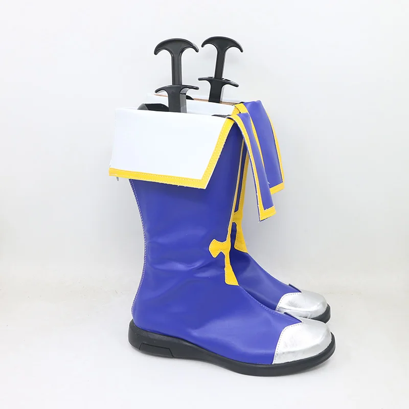 Chaussures de Cosplay Anime Blazblue Jin Kisaragi Noel vermillon, bottes pour femmes et hommes, chaussures de jeu de rôle d'halloween, accessoire