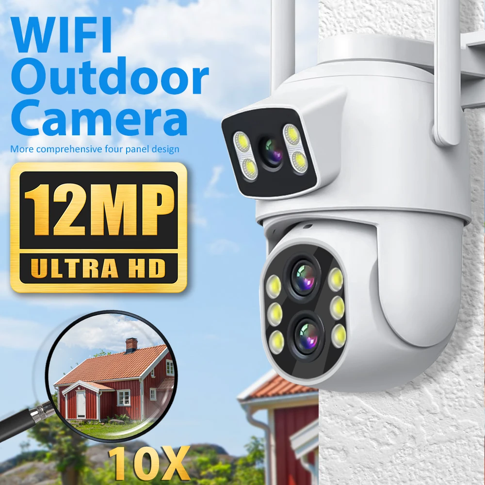 camera de vigilancia ao ar livre wifi cctv video cam auto tracking security protection lens dual screens 6mp 12mp 10x zoom 01