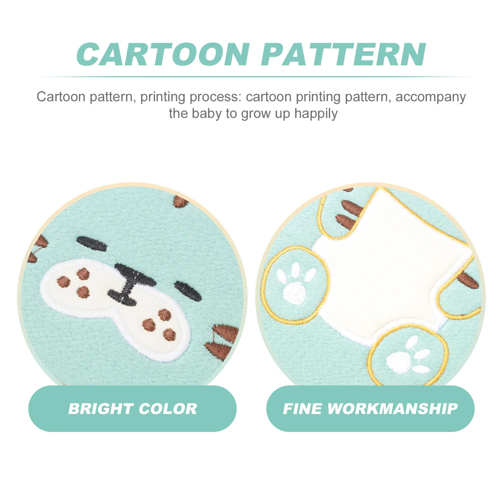 

2 шт. детских мочалок-тигров из премиального хлопка и полиэстера, легкие, для душа, в виде животных, для малышей