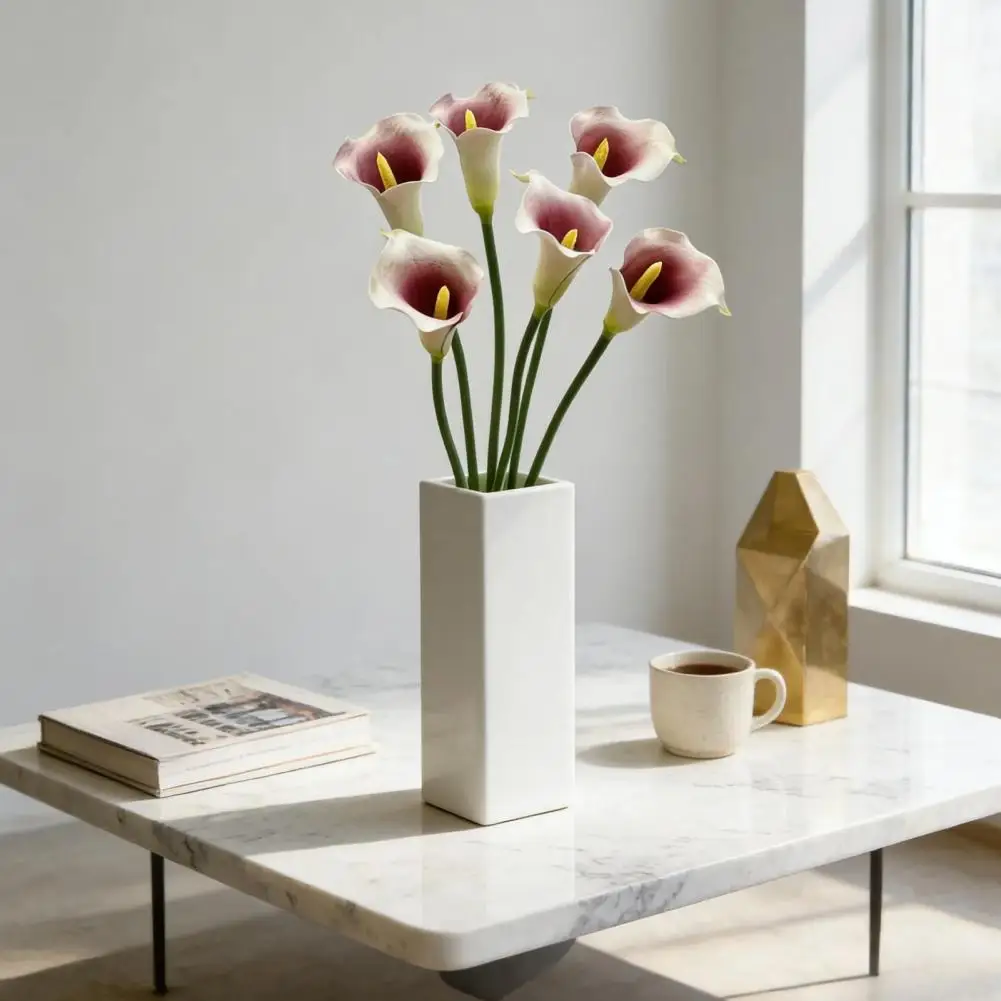 

Realistic Fake Flowers Artificial Callalily Artificial Calla Lily Stem Realistic Faux Flower Arrangement Indoor Outdoor Wedding