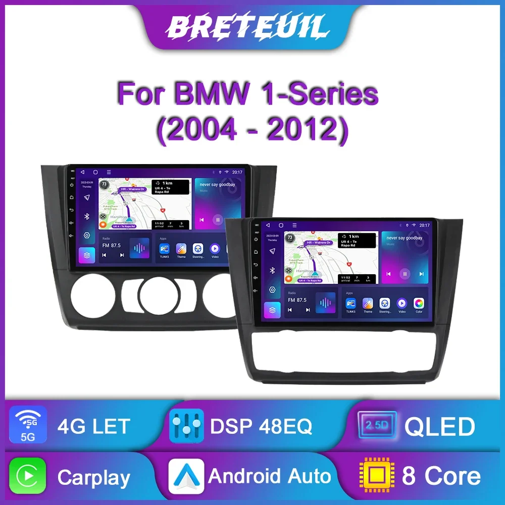 For BMW 1 Series E81 E82 E87 E88 2004-2012 Android Car Radio Multimedia Player GPS Navigation Carplay Screen Intelligent System