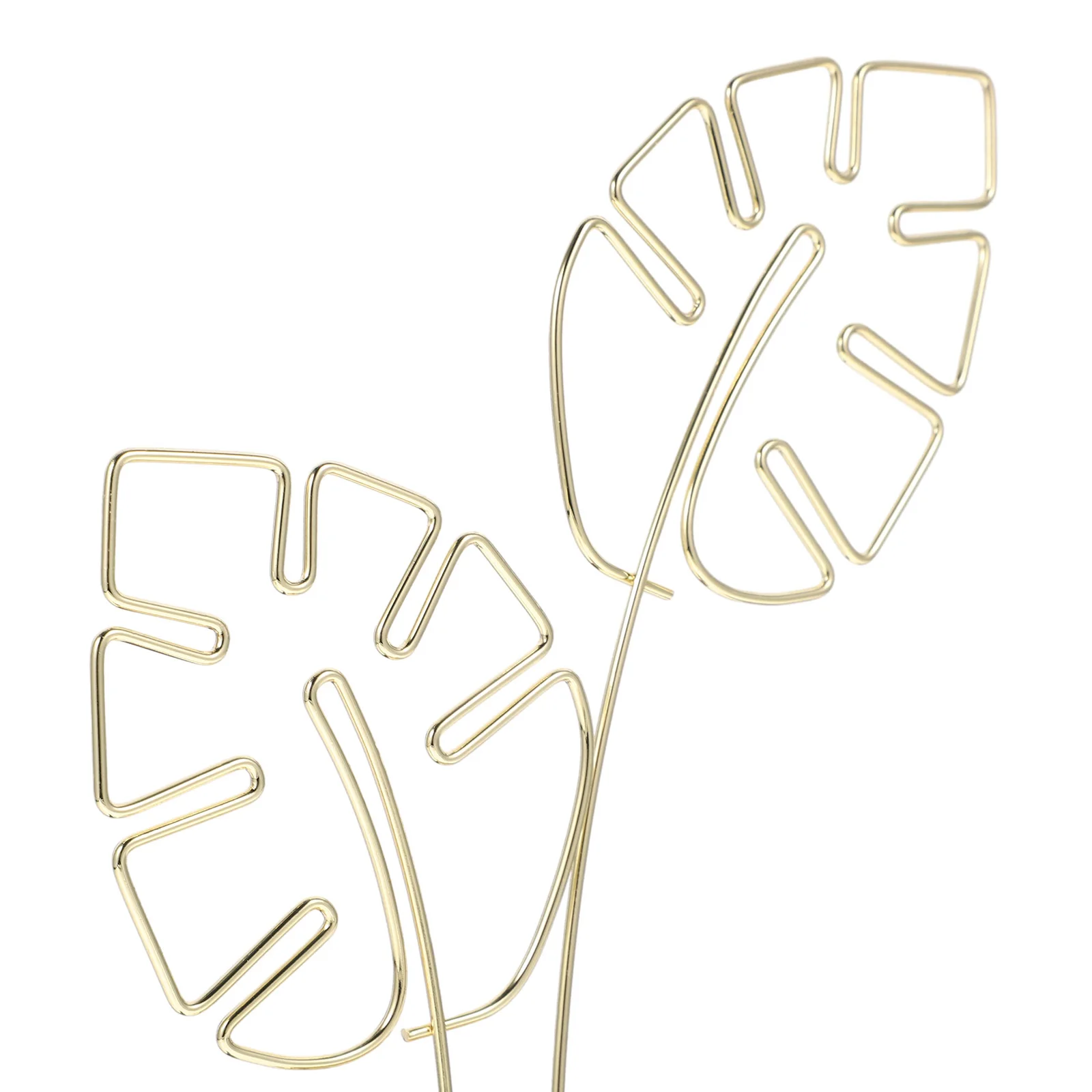 

Metal Photo Clip Monstera Design Desktop Memo Clamp Note Holder for Wedding Birthday Graduation Decoration Photo Clips