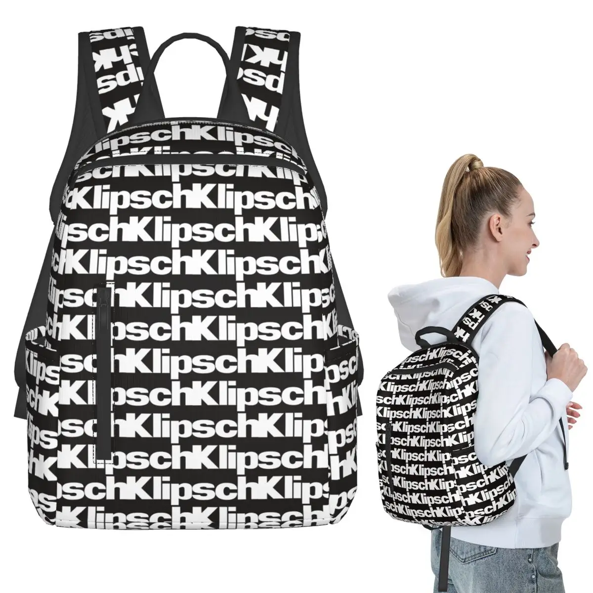 

Klipsch Audio Technologies Backpack Student BookBag Children School Bag Computer Shoulder Bags Boys Girls