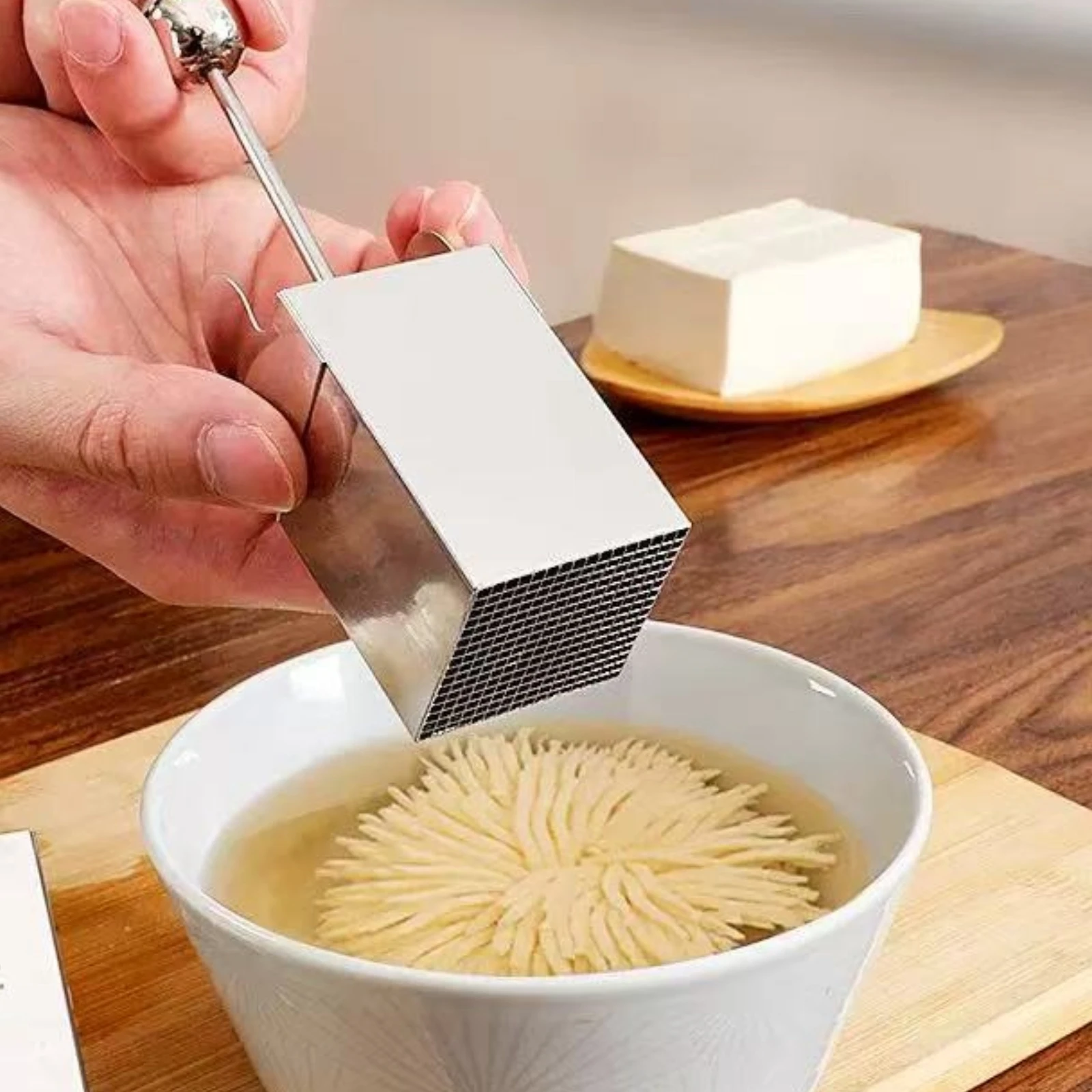 Kitchen Tool Compact Chrysanthemum Tofu Cutter for Home Cooks, Kitchen Prepping, Food Presentation