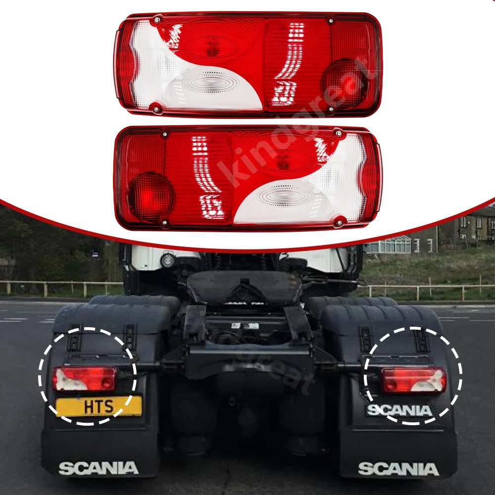 

1 PCS 24V Truck tail lamp 1756754 1756751 for SCANIA R114 R124 R144 R420 R620 R500 P400 P450 R730 G400 G460 truck tail lamp