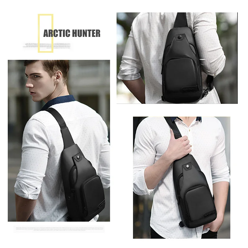 Imagem -06 - Arctic Hunter-bolsa Peito de Viagem de Curta Distância Masculina Mensageiro Impermeável Bolsa de Ombro Grande Capacidade Esporte ao ar Livre Novo