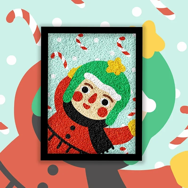 

DIY Pulp Painting Christmas Figure Coloring Material Pack Handmade Package Environmentally