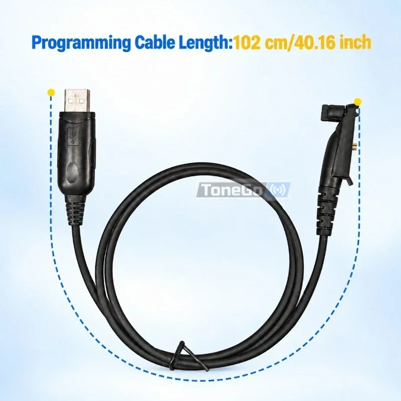 Walkie Talkie Programming Cable with CD Compatible with GP328 Plus GP338 Plus GP644 GP344 GP388 EX500 Radio Accessories 1/2PCS