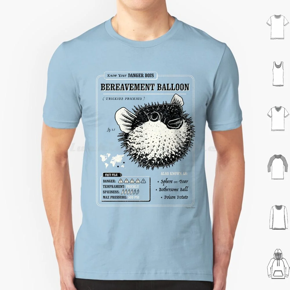 Camiseta con globo de lanzamiento, camiseta fresca de algodón 6xl, pez globo, Tetraodontidae, hinchadores, pez globo, malabares, Bubblefish