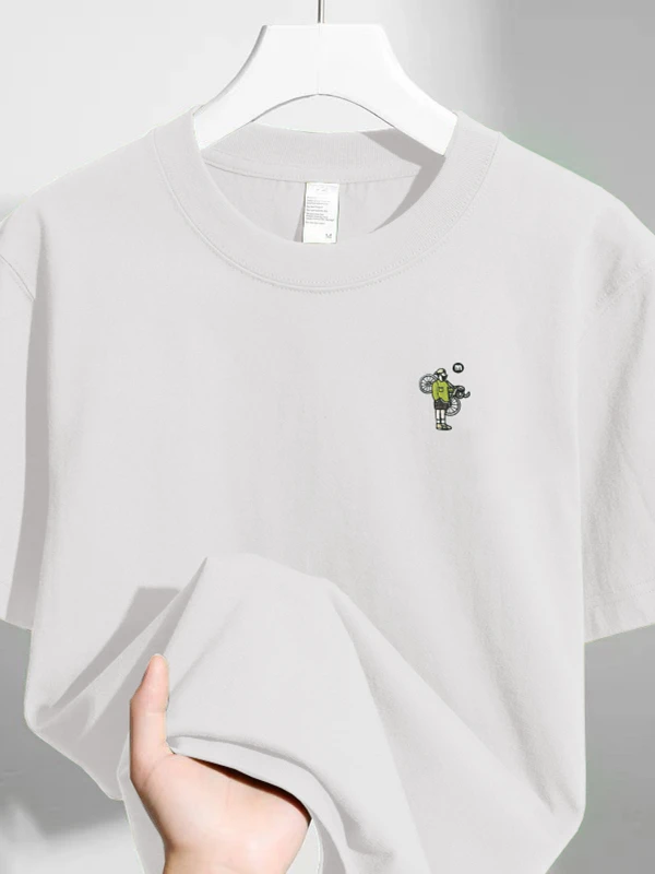 

ex Pure Cotton ort Sve T-irt Simple Print Casual Faion Sweatirt Youthful Sle round Ne Regular Fit Summer Top