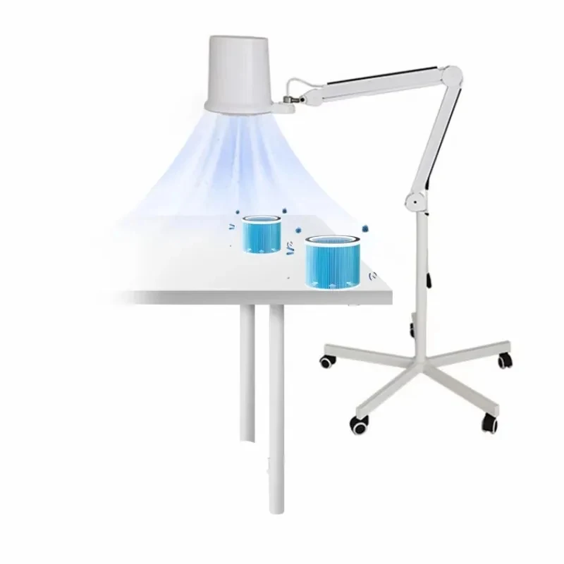 Professional All-in-One Nail Dust Collector – with Wheel Stand, Pedicure & Nail Stations