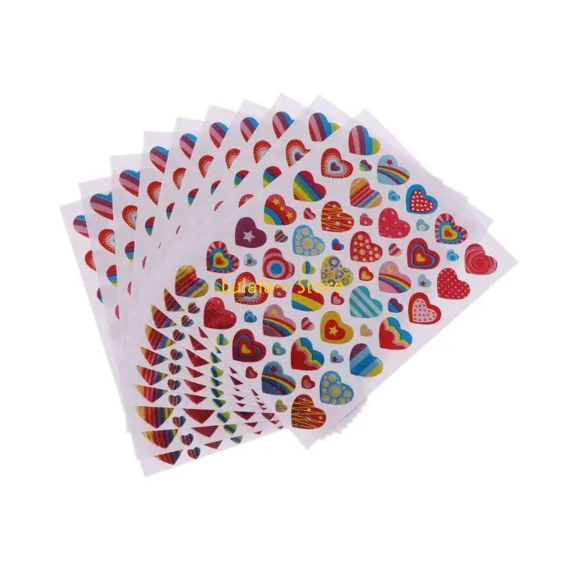 Y4QA 10 hojas pegatinas motivación, premios escolares, diario, taza decorada, recuerdo precortado para niños