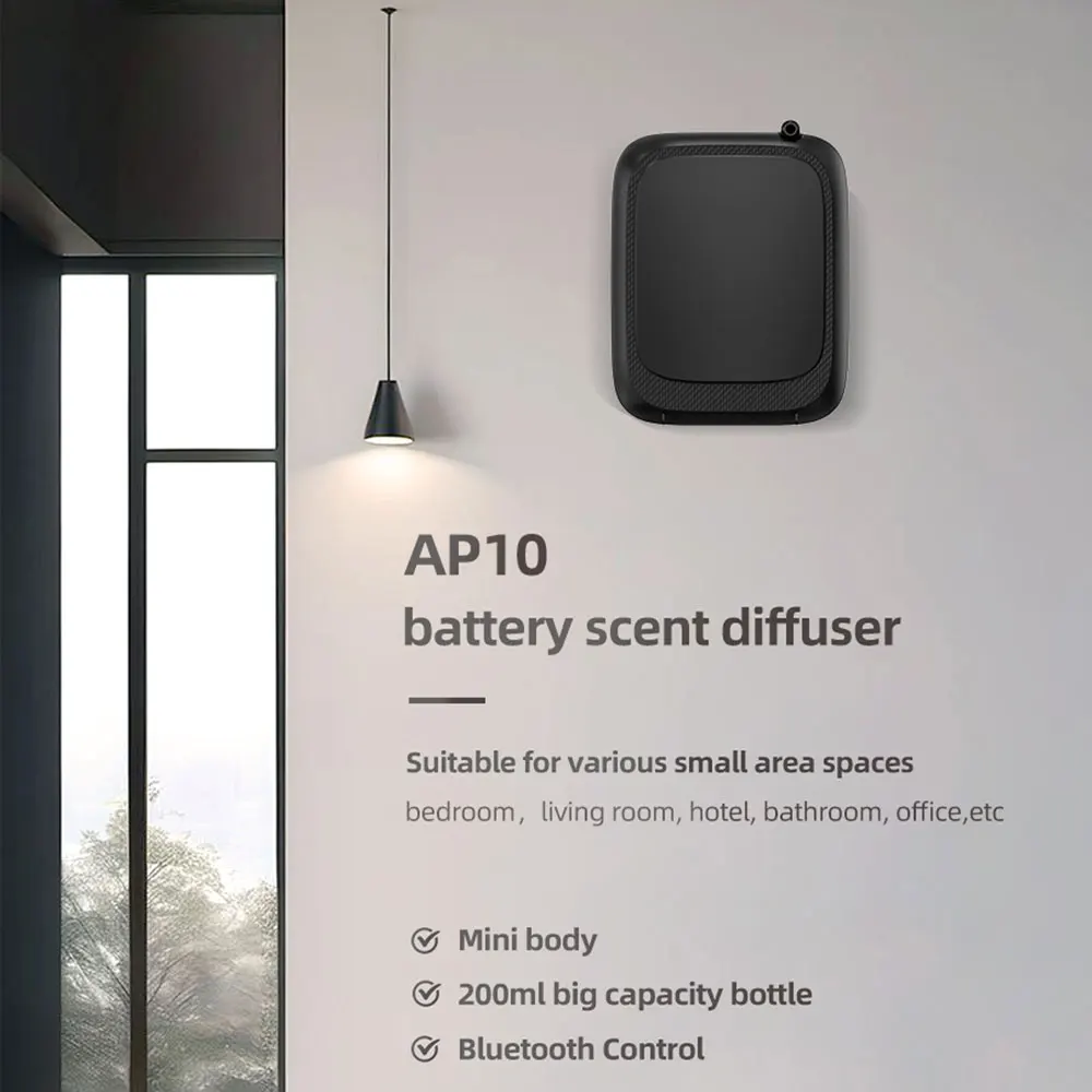 

XP100-Aroma Machine -Advanced Intelligent Two Fluid Aroma Diffuser Fully Automatic Atomization Can Be Wall Mounted & Lay Desktop