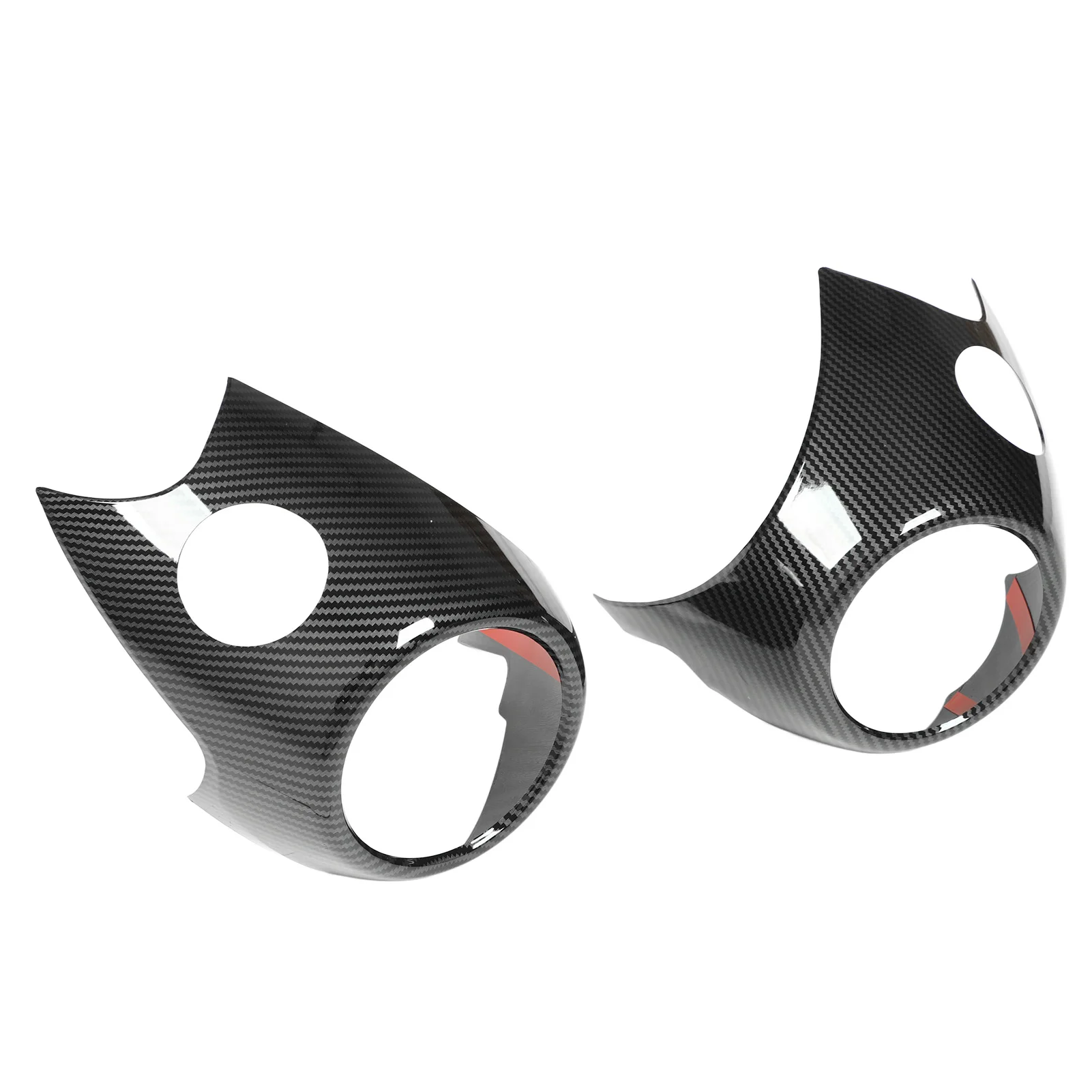 Cubierta embellecedora de marco de salida de aire acondicionado lateral, aspecto de fibra de carbono, apto para Mini Cooper R54 R56 Clubman R55