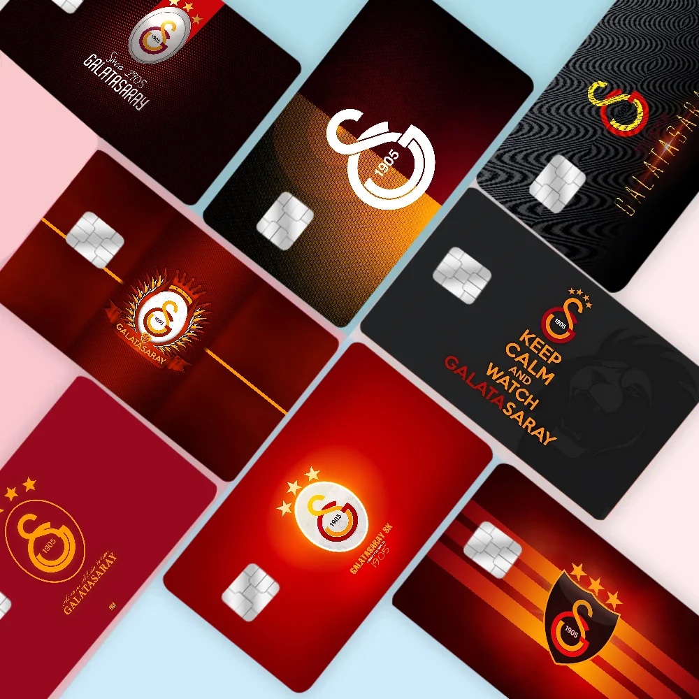 G-Galatasaray S-S.K. Anmie Sticker Film Skin Cover For Credit Card Debit Bank Card Front