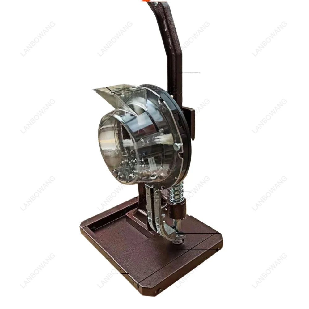 10Mm Semi‑Automatic Grommet Machine No‑Ring Eyelet Press For Tarpaulin Banner Fabric Punching Tool For Stand Display